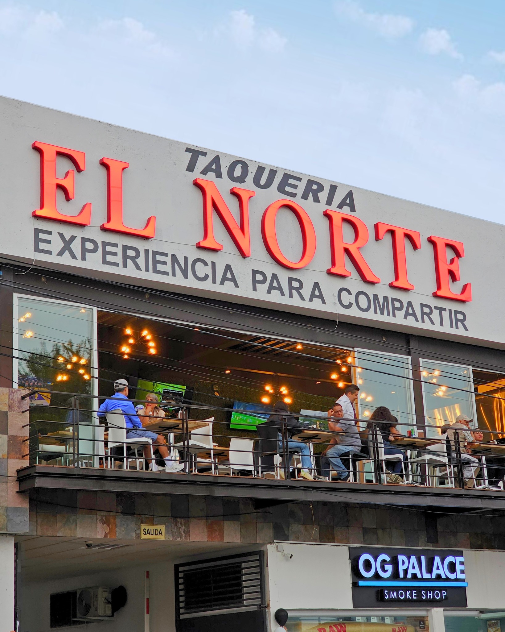 Fachada de Taquería El Norte